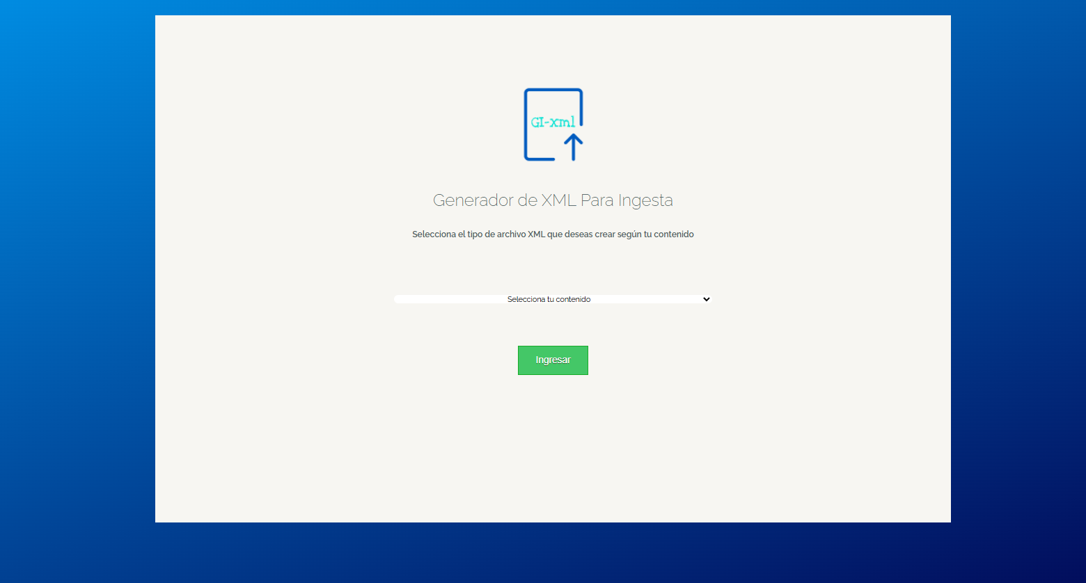 Generador de XML